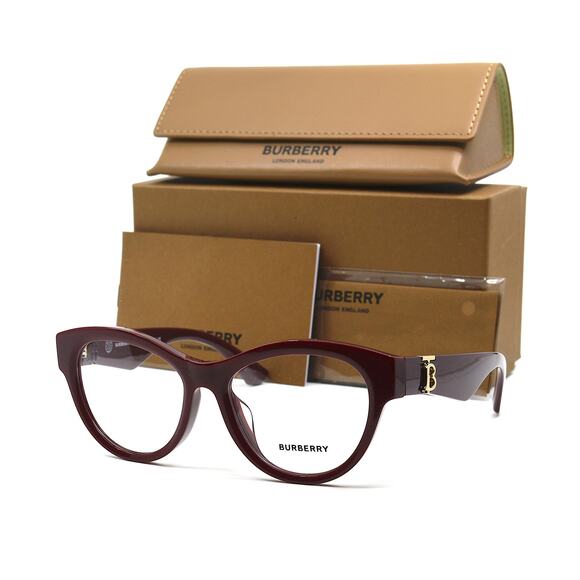 BURBERRY BE2404F 4119 BURGUNDY AUTHENTIC EYEGLASSES FRAME - Picture 6 of 12